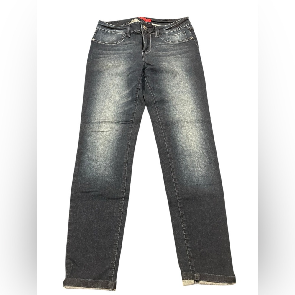 Elle Dark Blue Straight Leg Jeans